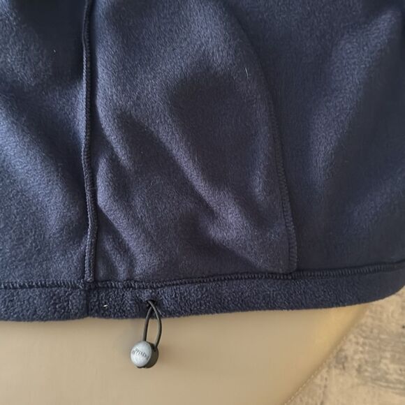 Bayside Fleece Navy Blue Men’s Zip Up Trump Logo Fleece Vest. Size  X Large. - Picture 5 of 6